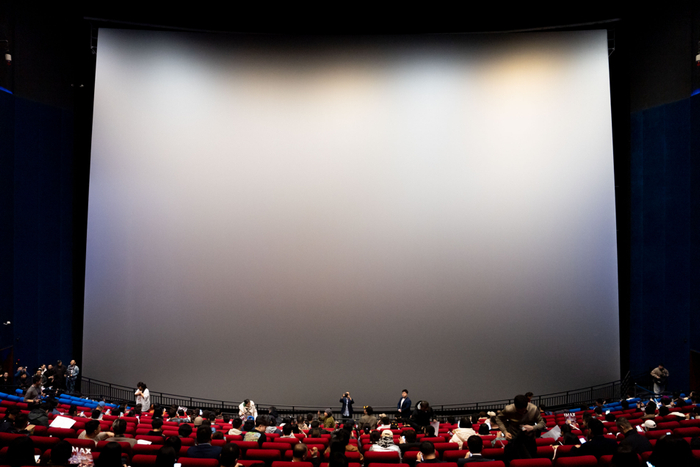 　辽宁省科技馆内的IMAX GT巨幕。人民网 图