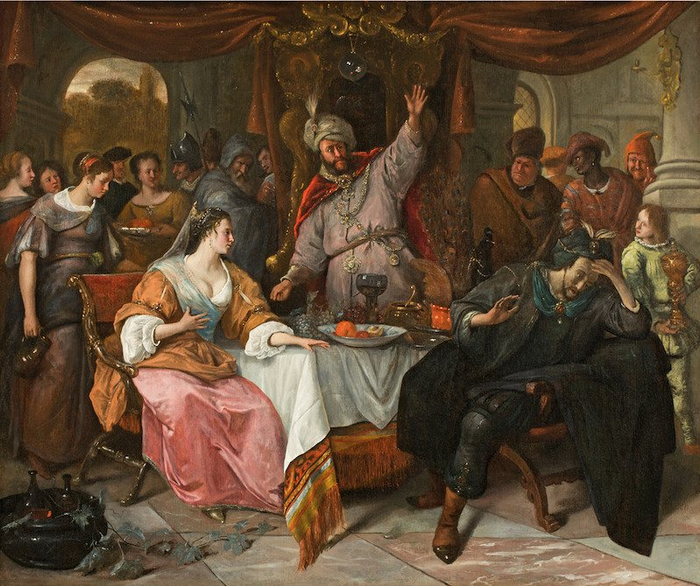 扬·斯汀的《亚哈苏鲁斯之怒》