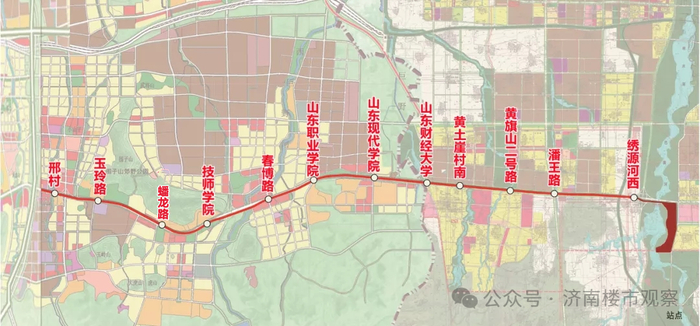 （8号地铁路线示意图）