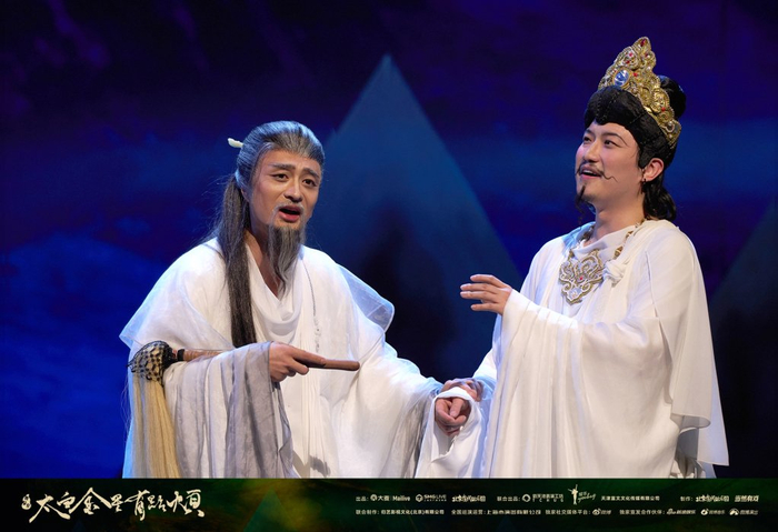 剧照 刘旸（左）和王继续（右）分饰太白金星和观音大士