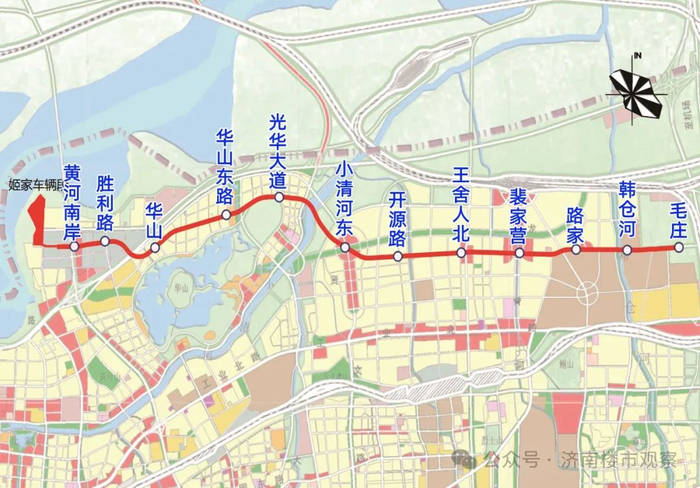 （当前地铁9号线示意图）