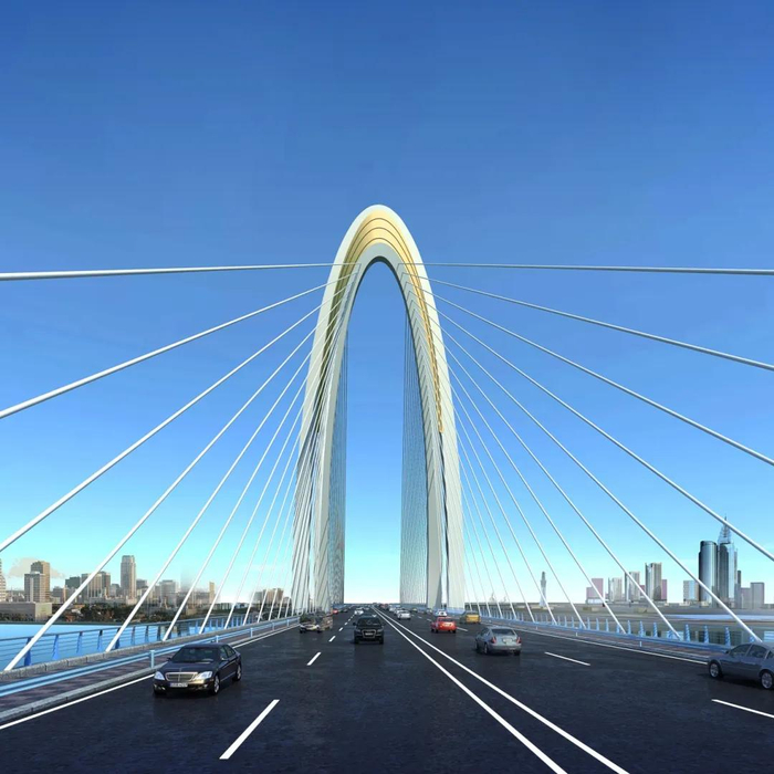 518国道跨微山湖特大桥效果图