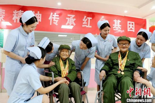 临沂市沂南县天河养老服务中心召开老兵入住照护中心欢迎仪式。沂南县委宣传部供图