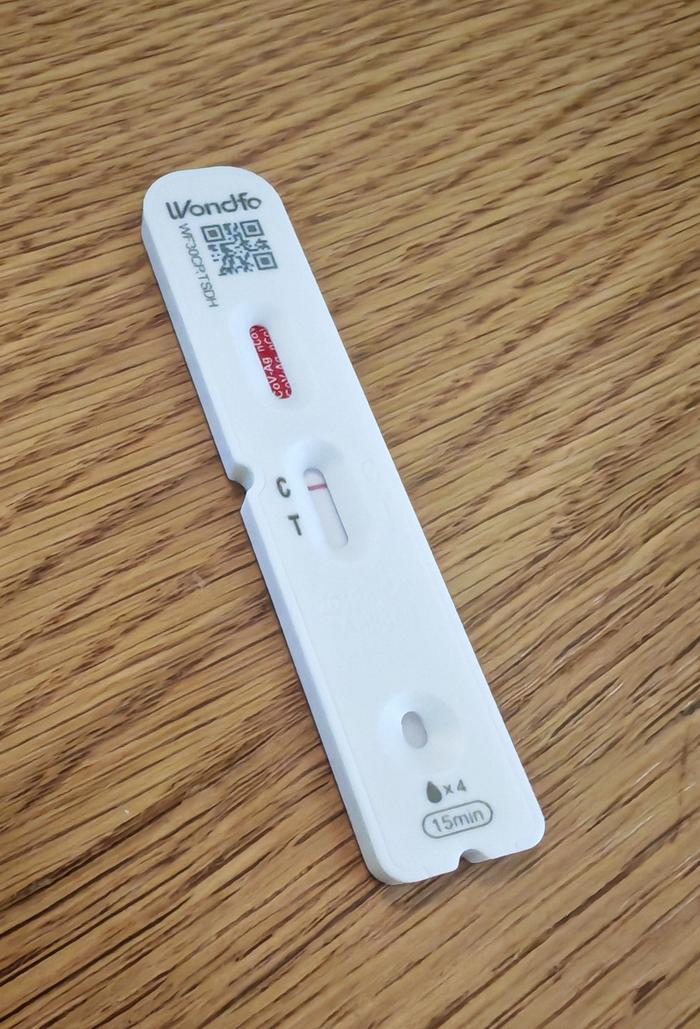 大家都让我再测一下 新冠 说最近好多人莫名其妙阳了 嗯 我不是