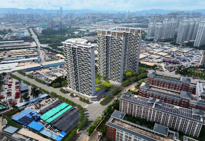 （官渡区方旺片区KCGD2024-1号地块保障性住房项目效果图）