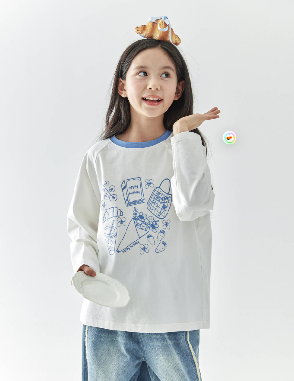 色系清爽干净，活力百搭，把春日度假氛围感拉满！尺寸从120-170cm，也可以搭配母女装或姐妹装，T恤折后103-111元，值得入手~