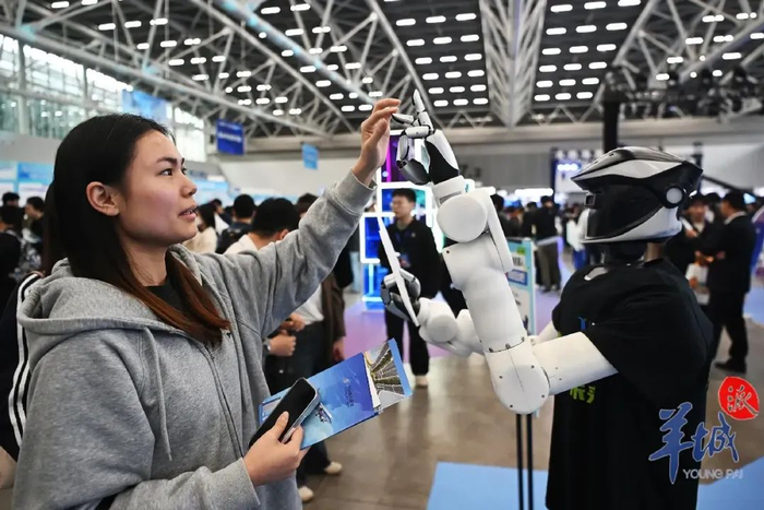 展会上展示的机器人。资料图/羊城晚报记者 林桂炎 摄
