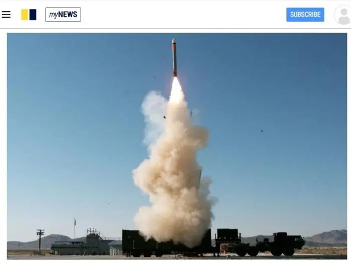 “堤丰”系统发射导弹。图/《南华早报》网站