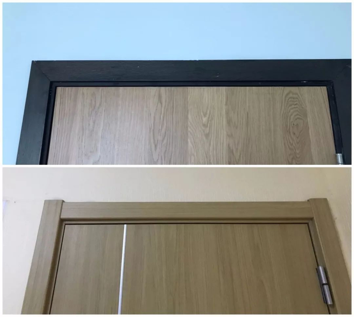 门与门套线，颜色不同，可以吗？