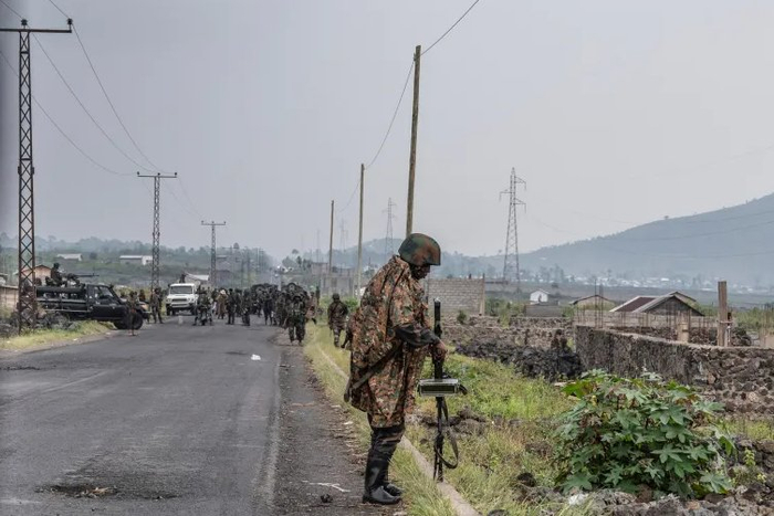 刚果（金）士兵在戈马城外部署 半岛电视台