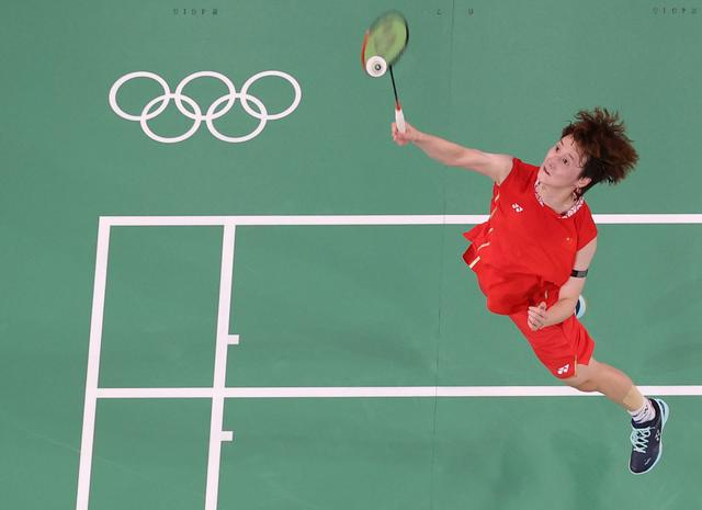 陈雨菲在巴黎奥运会中。新华社供图