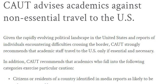 图片来源：加拿大大学教师协会