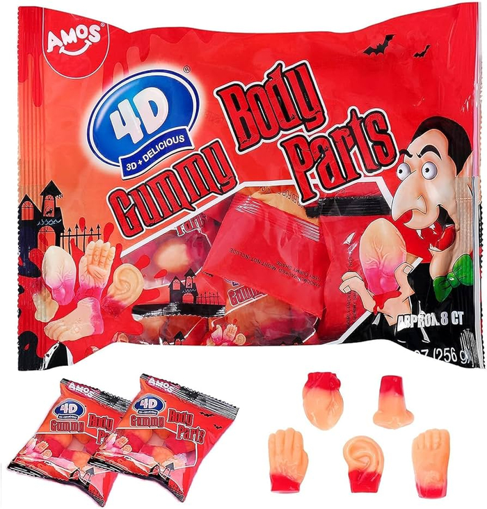 金多多旗下品牌Amos阿麦斯4D万圣节系列软糖；图片来源：亚马逊