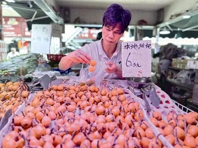 本地枇杷价格适中。记者 何璨汐 摄