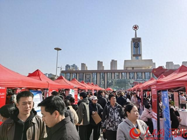 2025年京津冀人社协同活动月促就业活动现场。人民网记者 赵明妍摄