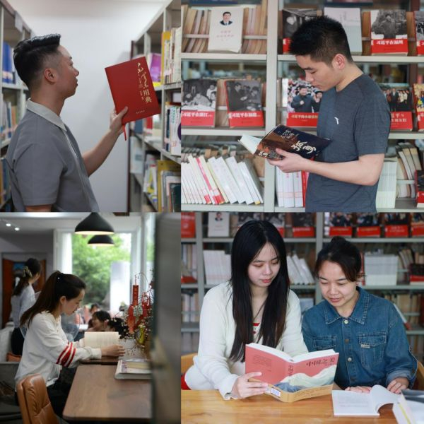 图为税务青年响应“全市共读十本书”活动