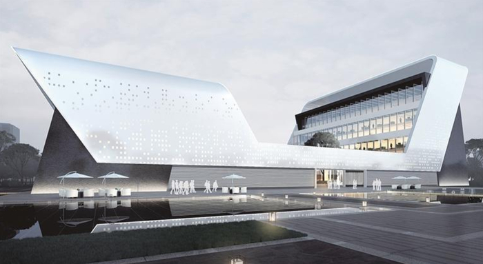 国家医学中心·超导重离子放射医疗装置建设项目效果图（浐灞国际港供图）