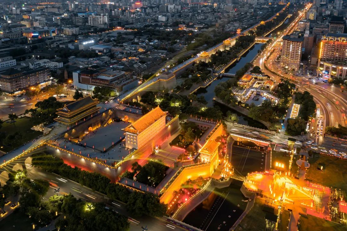 西安城墙（图库版权图片，转载使用可能引发版权纠纷）