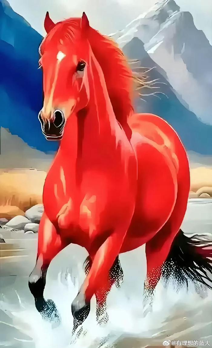 如果你看到了红色的马，请在 60 秒内点赞