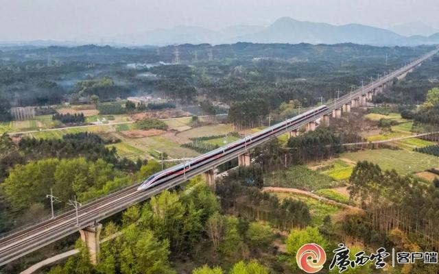 动车组列车飞驰在贵广高铁桂林区段。陈泉任 摄