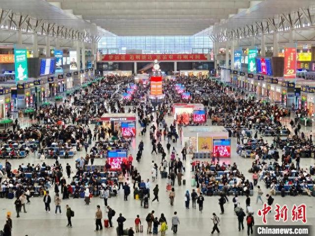 27日，上海虹桥站。铁路上海站供图