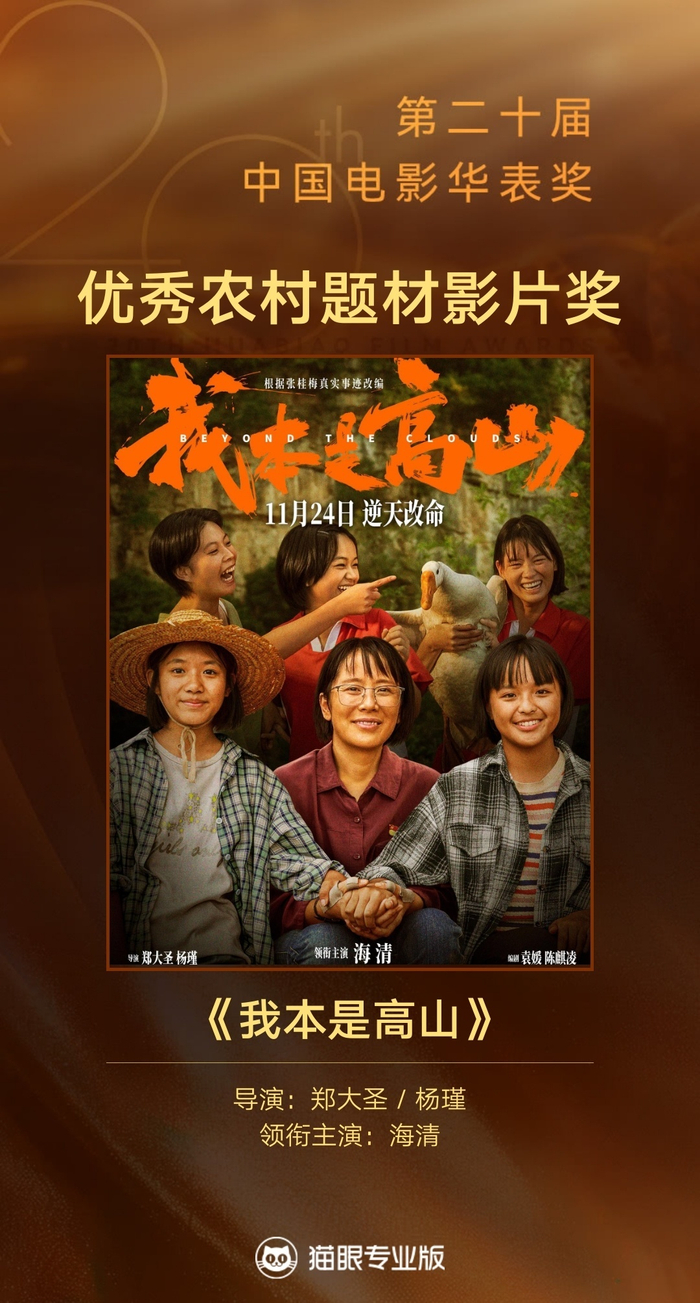 第二十届华表奖完整获奖名单出炉！《哪吒2》获特别贡献影片奖|华表奖|中国电影|哪吒2_新浪新闻