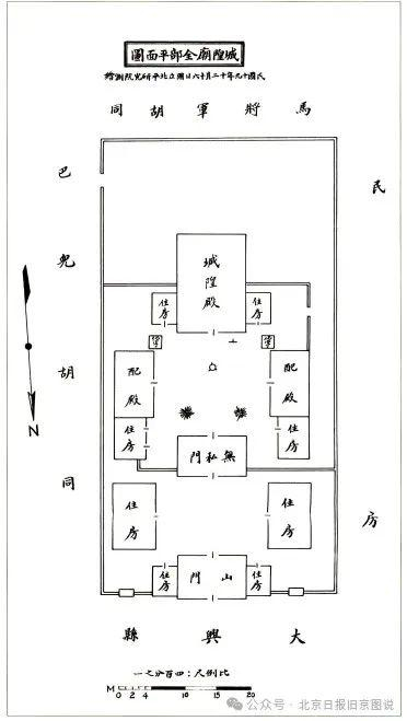 大兴县城隍庙布局图
