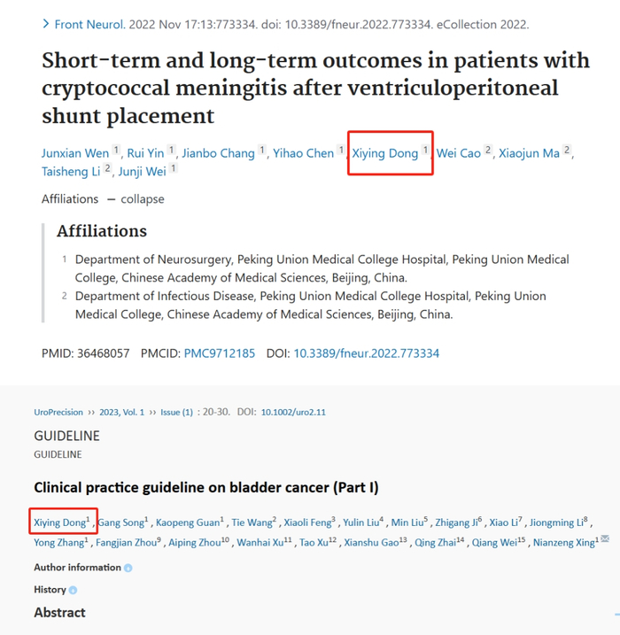 上图为神经外科论文，下图为临床指南