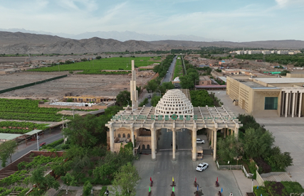 葡萄沟景区入口。许艳宏 摄