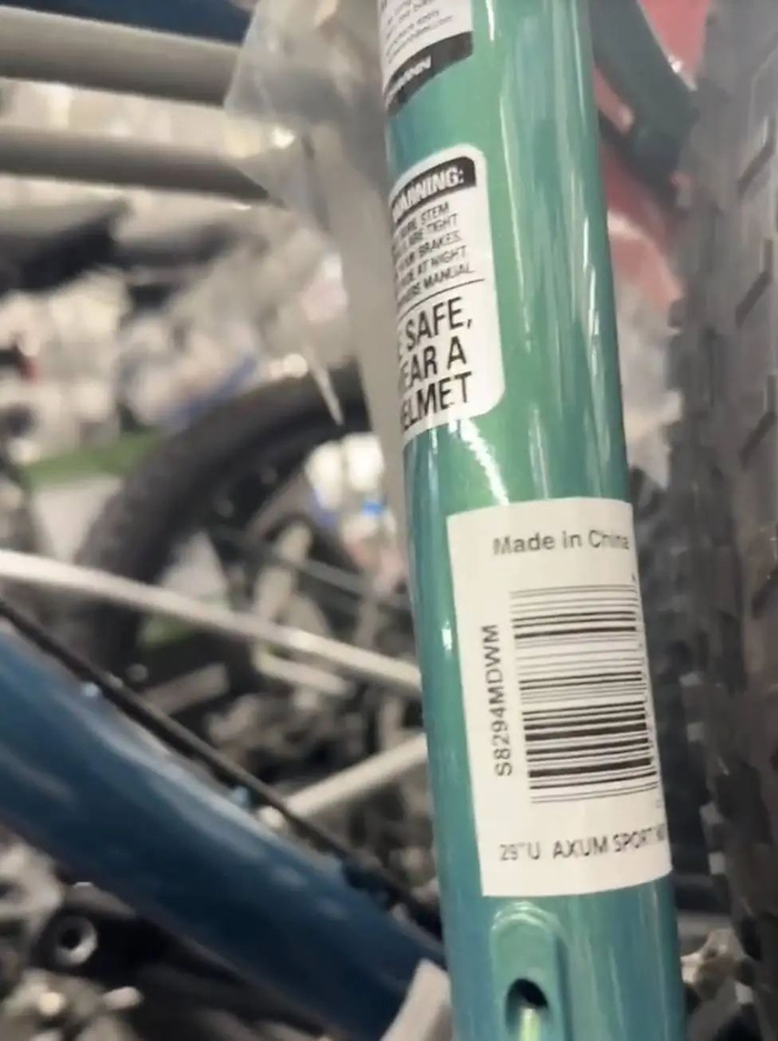 标注有“中国制造”的自行车