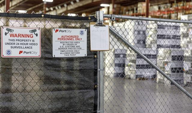 △美国一处保税仓库（资料图）