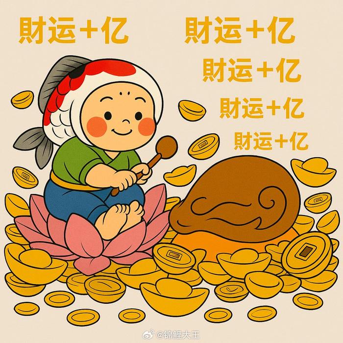 转发锦鲤蓄力财运，命里藏龙待翻身