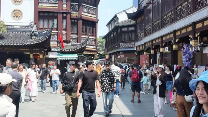 五一假期的豫园 上海黄浦 供图
