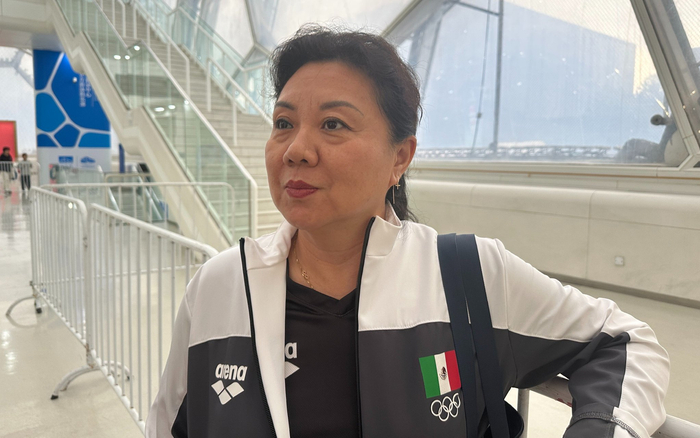 执教20余年，马进成为墨西哥跳水队的灵魂人物。新京报记者 孙海光 摄