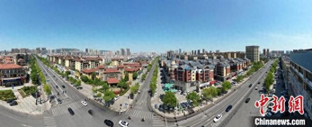 图为如今的李庄村平西商贸中心鸟瞰图。腾彬彬 摄