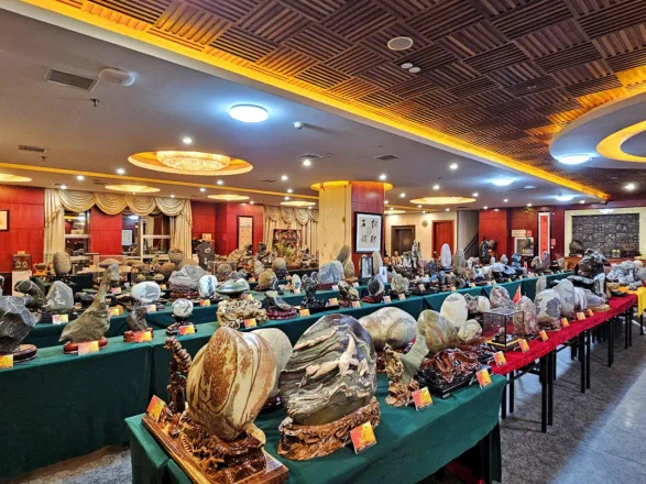 东川赏石文化精品展部分展品。供图