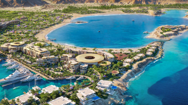 Nammos Resort AMAALA效果图，位于AMAALA的Triple Bay区域