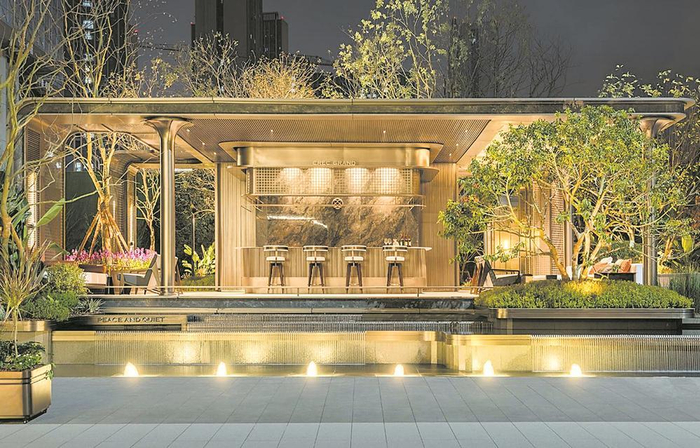     中铁·卓著示范区实景图。