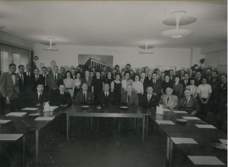 1958年美苏防止核突袭会谈中的美方代表团,此次会议首次提出战略稳定的概念。