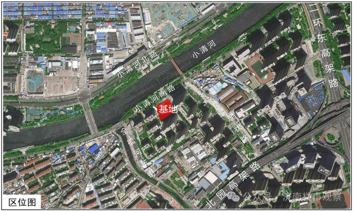 （清河新筑区位示意图）