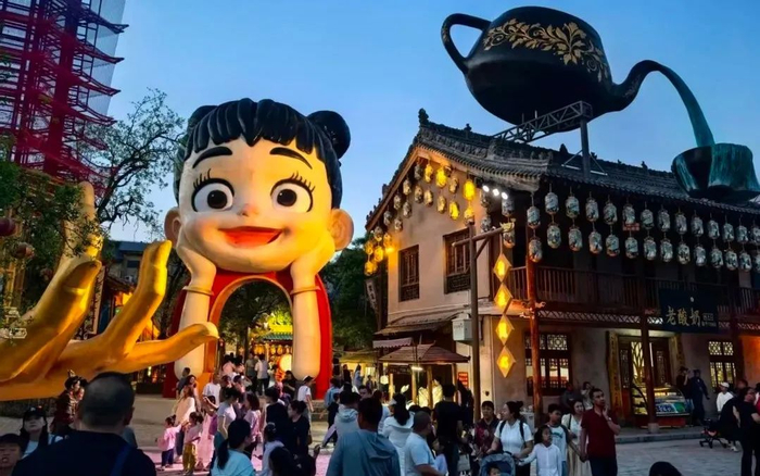 ▲哪吒传奇景区。图源：锦上添花文旅集团