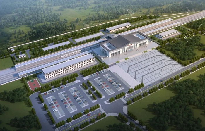 洛川站设计效果图