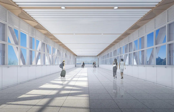 洛川站天桥设计效果图