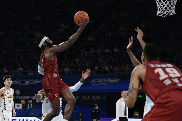 北京队主力得分手杰曼本场比赛一分未得。北京体育局供图