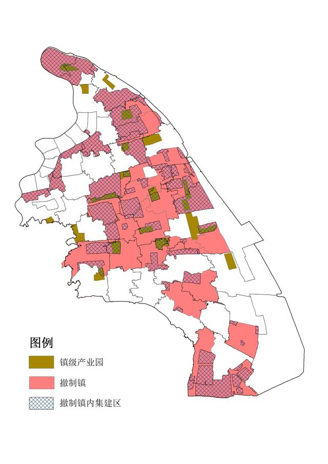 图4 撤制镇与镇级园区空间耦合示意图