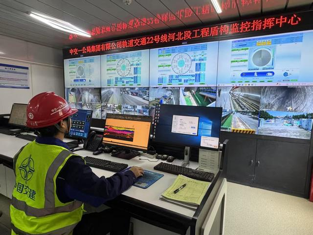 22号线建设现场的智慧中心。受访者供图