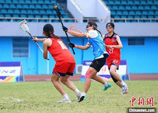 18日，2025年全国棍网球锦标赛比赛现场。 成都市体育局供图