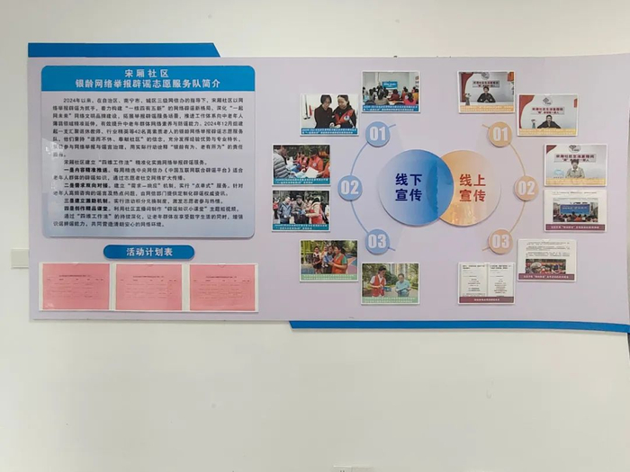 图七：宋厢社区银龄网络举报辟谣志愿服务队简介
