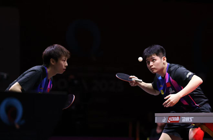 林高远/林诗栋无缘男双4强。图/WTT