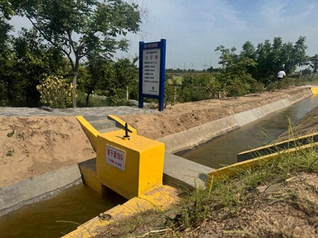陕西省交口抽渭灌区南干渠。澎湃新闻记者 刁凡超 摄